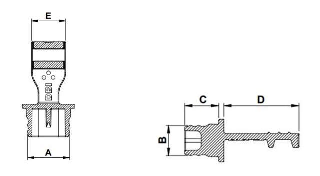 LV Solution for Aptiv Connectors (EL)LV pin connector plug_technical drawing